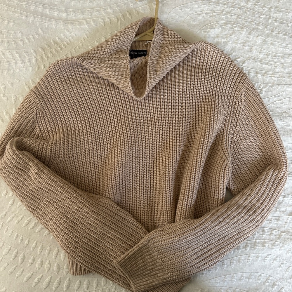 Streetwear Society Taupe Turtleneck Sweater